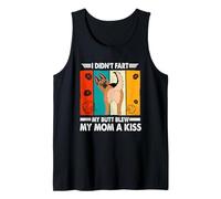 German Shepherd Dog I Didnt Fart My Butt Blew My Mom A Kiss Camiseta sin Mangas