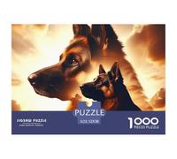 German Shepherd Duo Papel De Calidad Excelente Hobby para Momentos Tranquilos, Fines De Semana Y Relax Vacacional 52x38cm/1000pcs