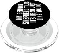 German Shepherd Gift Tilt Head Dog Cute Funny Alsatian PopSockets PopGrip para MagSafe