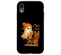 German Shepherd Halloween Ghost Walking German Shepherd Dog Carcasa para iPhone XR
