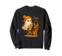 German Shepherd Halloween Ghost Walking German Shepherd Dog Sudadera