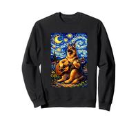German Shepherd Playing Guitar Whimsical Art Music Camping Sudadera