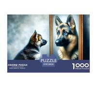 German Shepherd Puppy Piezas De Cartón Resistentes Ayuda A Mejorar El Foco, Habilidades De Resolución Y Coordinación Mano-Ojo 38x26cm/1000pcs