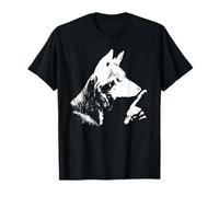 German Shepherd Shush Dog Silencing Owner Funny tee Camiseta