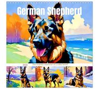German Shepherd. The majestic character of a noble breed (Wall Calendar 2026 12" x 24" / 30 x 60 cm (open)) CALVENDO 12 Month Wall Calendar