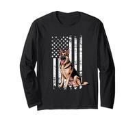 German Shepherd USA Funny Dog Lover Owner Manga Larga