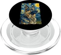 German Shepherd Van Gogh Funny Dog Lover Owner PopSockets PopGrip para MagSafe