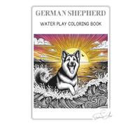German Shepherd Water Play Coloring Book (German Shepherd Coloring Collection)