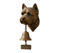 German Shepherd Welcome Bell, Funny Animal Welcome Doorbell, Retro Bulldog/Pug/West Highland White Terrier Doorbell, Hanging Bells, for Farmhouse Yard and Garden (I)