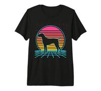 German Shorthaired Pointer Retro Vintage 80s Style Dog Lover Camiseta Premium