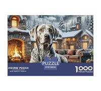 German Shorthaired Puntador Puzzle De 1000 Piezas De Alta Definición Colorido DIY Juego De Habilidad Formación De Equipos para Adultos Y Niños A Partir De 14 Años 38x26cm/1000pcs