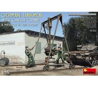 German Tankmen W. Gantry Crane & Maybach Hl 120 Motor 1 :3 5 Plástico Modelo Kit