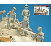 German Tanque Crew Afrika Korps Plástico Kit 1 :3 5 Modelo Miniart