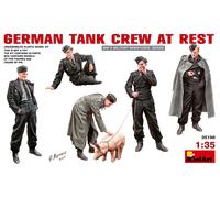 German Tanque Crew At Rest Figura Plástico Kit 1 :3 5 Modelo Miniart