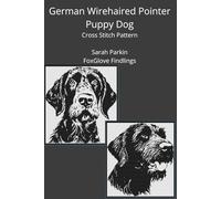 German Wirehaired Pointer Puppy Dog Cross Stitch Pattern