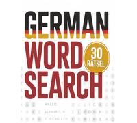 German Word Search: 30 Fun Language Puzzles | 60 Pages | 8.5x11 inch size for ease of use | Solutions Included | Great for language practice | gofy giving | Screenfree time (The Great Word Chase)