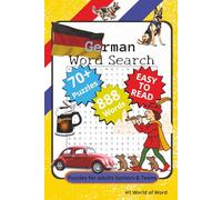 German Word Search Book: : 70+ Word Search Puzzles with Easy to Read Print about German, bratwurst und steinader , For Anxiety Relief and relaxation | 6x9 inches, 111 p