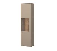 Germania 2331-245 Calvi - Vitrina de pie (35 x 55 x 198 cm), Color Gris
