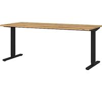 Germania 4244-593 - Escritorio eléctrico Regulable en Altura (180 x 120 x 80 cm), Color Roble y Negro