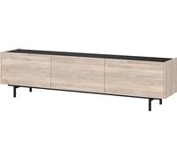 Germania Aparador 1113-627 GW-Cantoria, en Roble/Negro, con Tres Tapas, 184 x 48 x 40 cm (Ancho x Alto x Profundidad)