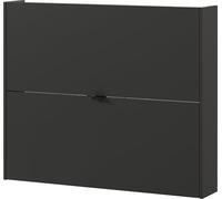 Germania Armario Zapatero 1368-549 GW-Ameca, en Grafito/Roble, Poca Profundidad: Ideal para pasillos Estrechos, 100 x 83 x 18 cm (AnxAlxPr)