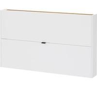 Germania Armario Zapatero 4160-633 GW-Ameca, en Blanco/Roble navarra, Certificado FSC, 140 x 83 x 18 cm (Ancho x Alto x Profundidad)