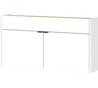 Germania Armario Zapatero 4438-633 GW-Ameca, en Blanco/Roble navarra, Certificado FSC, 110 x 57 x 22 cm (Ancho x Alto x Profundidad)