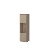 Germania Calvi 2329-245 - Vitrina Colgante (35 x 40 x 140 cm), Color Gris y Roble
