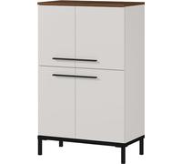 Germania Cómoda 2643-573 GW-Yonkers, en Cachemira/Nogal repro, con Cuatro Puertas, 60 x 97 x 34 cm (AnxAlxPr)