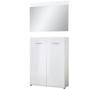 Germania de 2 piezas tiques Juego de 8542 - 84 GW de Adana en blanco, con Frente brillante, 90 x 200 x 36 cm (BxHxT)