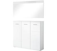 Germania de 2 piezas tiques Juego de 8543 - 84 GW de Adana en blanco, con Frente brillante, 134 x 200 x 36 cm (BxHxT)