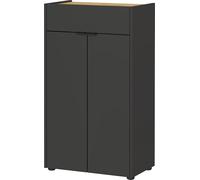 GERMANIA DIE MÖBELMACHER Cómoda 4499-549 con un cajón y 2 Puertas, Grafito/Roble Navarra-NB, 60 x 98 x 34 cm