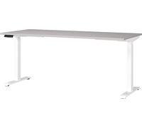 GERMANIA DIE MÖBELMACHER Escritorio 7909-617, en Cachemira/Blanco, Ajustable en Altura, 180 x 120 x 80 cm (Ancho x Alto x Profundidad)