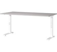Germania Escritorio 7911-617, en Cachemira/Blanco, con Altura Ajustable, 160 x 91 x 80 cm (Ancho x Alto x Profundidad)