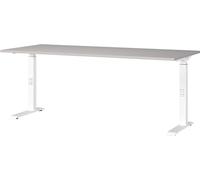 Germania Escritorio 7912-617, de Cachemira/Blanco, con Altura Ajustable, 180 x 91 x 80 cm (Ancho x Alto x Profundidad)