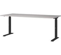 Germania Escritorio 7912-630, en Cachemira/Negro, con Altura Ajustable, 180 x 91 x 80 cm (Ancho x Alto x Profundidad)