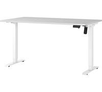 Germania Escritorio 8023-642, Gris Claro/Blanco, Regulable eléctricamente en Altura, 140 x 119 x 80 cm (AnxAlxPr)
