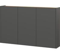 Germania Zapatero 1346-549 GW-Libbiano, en Grafito/Roble navarra, con Poca Profundidad, 138 x 87 x 25 cm (Ancho x Alto x Profundidad)