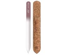 GERMANIKURE - Lima de uñas de cristal checo en estuche de terciopelo vegano, cuidado propio, productos profesionales de manicura y pedicura para una forma suave y fácil de uñas naturales