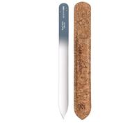 GERMANIKURE - Lima de uñas de cristal checo en estuche de terciopelo vegano - EAT WELL Travel OFTEN - Productos profesionales de manicura y pedicura para una forma suave y fácil de uñas naturales