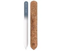 GERMANIKURE - Lima de uñas de cristal checo en estuche de terciopelo vegano - Mantente curioso - Productos profesionales de manicura y pedicura para un suave y fácil modelado de uñas naturales