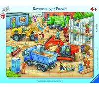 GermanPuzzle en un marco 40 vehículos de construcción grandes