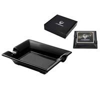 GERMANUS Cenicero de puros de porcelana auténtica - Negro