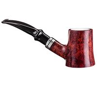 GERMANUS Pipa de tabaco - Fabricado en Italia - Pipa de póquer con inserto de espuma de mar y bolsa de pipa - Filtro de 9 mm, n.º 17