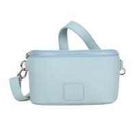 GERMANUS Riñonera Mika Crossbody Bag, Bum Bag, Riñonera, Bandolera, Bolso Cuero Azul Claro