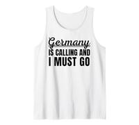 Germany is Calling and I Must go Traveler German Holiday Camiseta sin Mangas