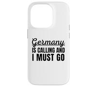 Germany is Calling and I Must go Traveler German Holiday Carcasa para iPhone 14 Pro