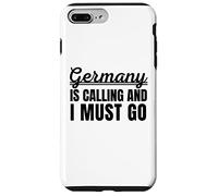 Germany is Calling and I Must go Traveler German Holiday Carcasa para iPhone 7 Plus/8 Plus
