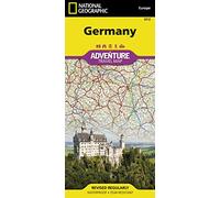 National Geographic – Mapa de viaje Alemania – Mapa internacional de aventura – Idioma inglés