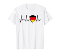 Germany Tshirt Deutschland German Flag Heartbeat Proud Camiseta